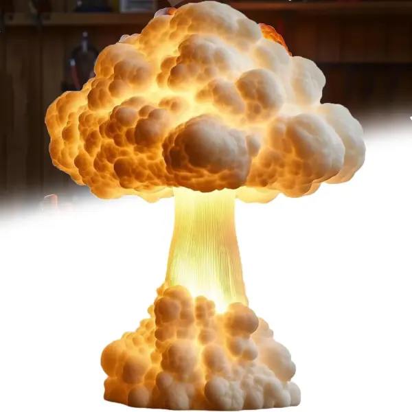 Mushroom Cloud Table Lamp, Creative Home Decorations, Desktop Decorations - Lukalula.com 