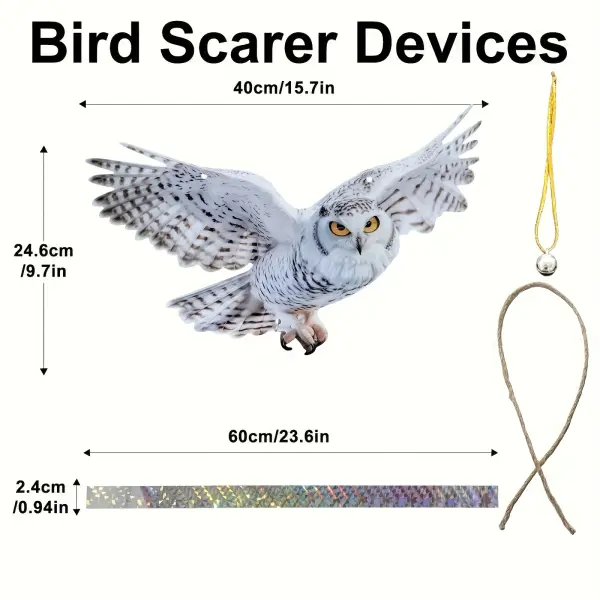 Bird Repellent With Reflective Strips And Bell - Lukalula.com 