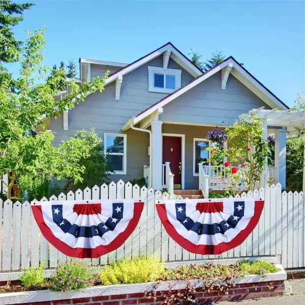 2x4 Ft 4th Of July American Pleated Fan Flag Decoration - Lukalula.com 