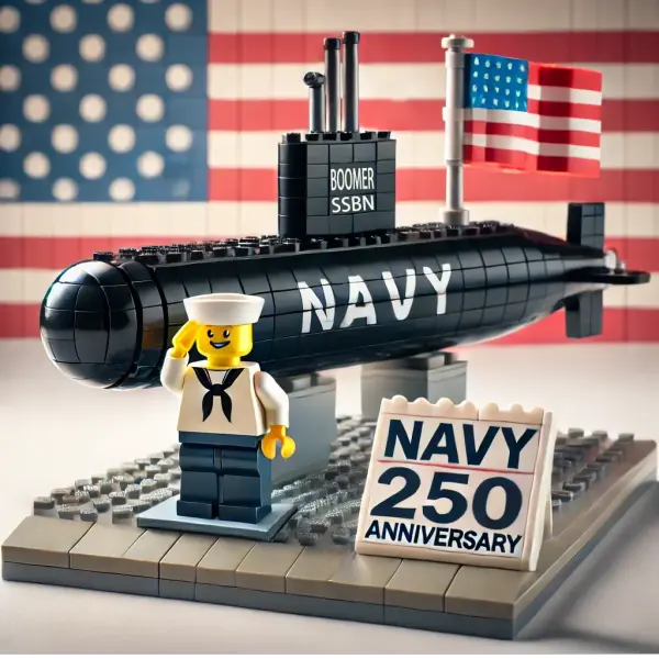 250th Anniversary US Military Building Blocks; Nuclear Submarine Model; Children's Educational Toys - Lukalula.com 