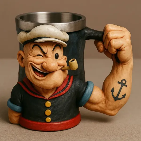 3D Popeye Power Mug - Lukalula.com 