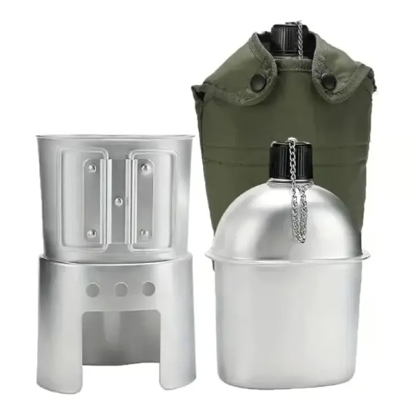 Military Canteen Set Of 4, Canteen Cup Stove Pouch Kit - Lukalula.com 