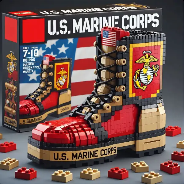 Creative Building Blocks Military Boots Building Block Toys - Lukalula.com 