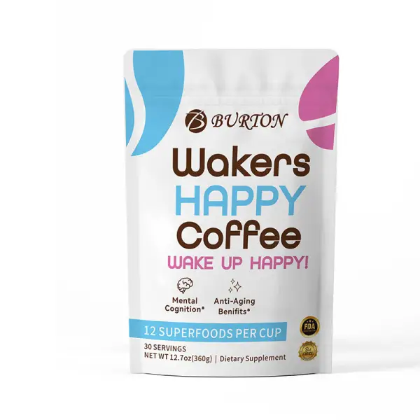 3 In 1 Mushroom Coffee Happy Coffee, Happy Wake Up 12.7oz(360g)(Pack Of 1) - Lukalula.com 