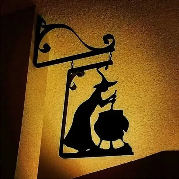 Halloween Witch Cauldron Silhouette Wall Decor - Lukalula.com 