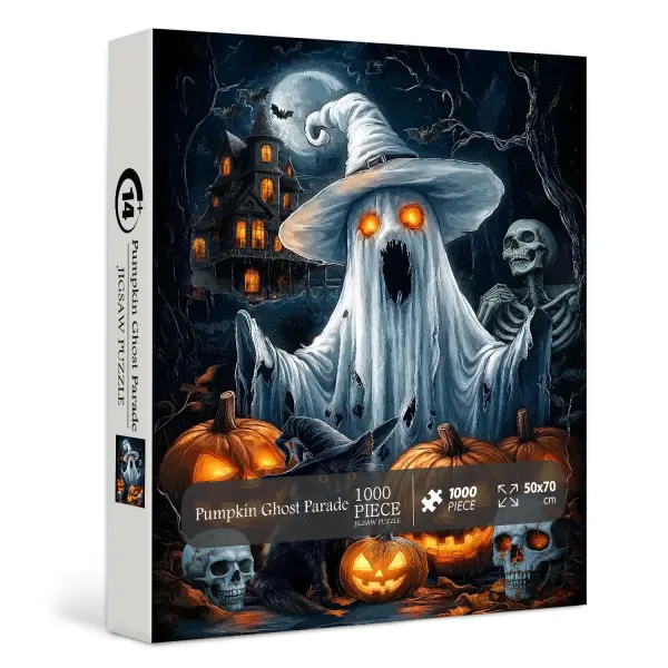 Pumpkin Ghost Parade Jigsaw Puzzle - Lukalula.com 