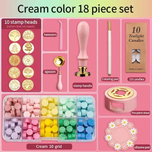 Wax Seal Stamp Kit-Gift For All Ages Crafter DIY - Lukalula.com 