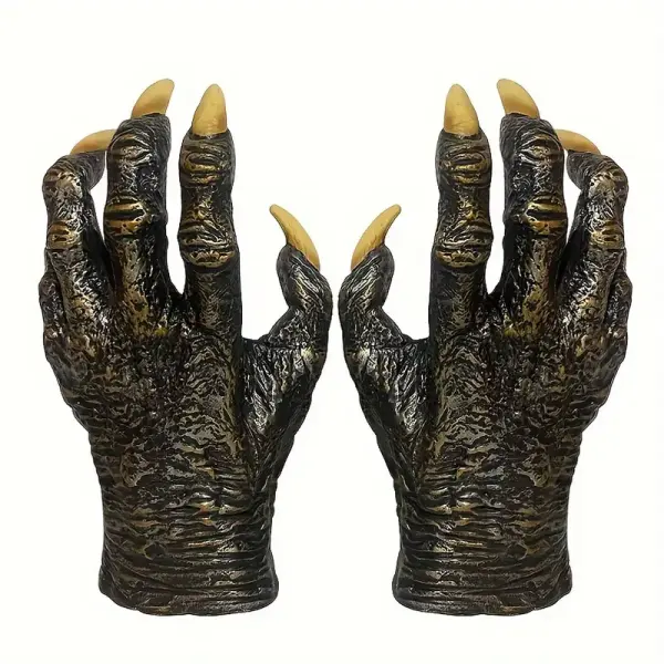 Latex Werewolf Gloves, Halloween Rave Party Supplies, Cosplay Costume Party Props - Lukalula.com 