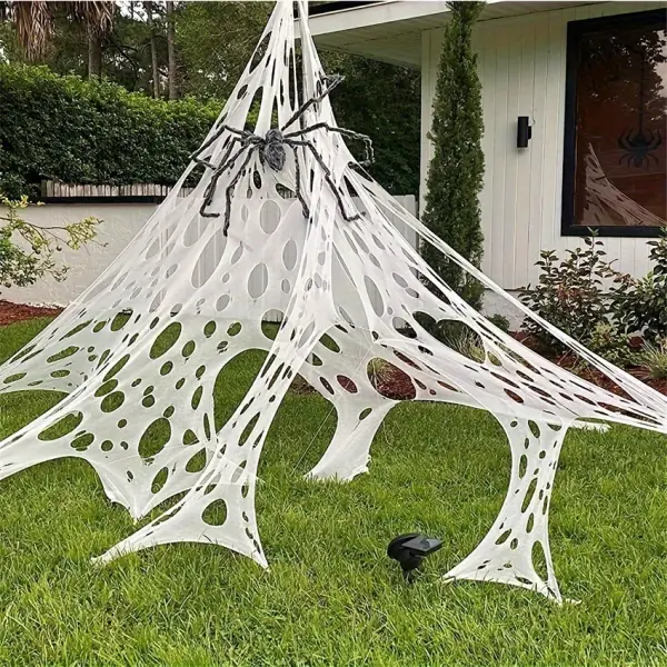 Spider Web Halloween Decorations Outdoor - Lukalula.com 