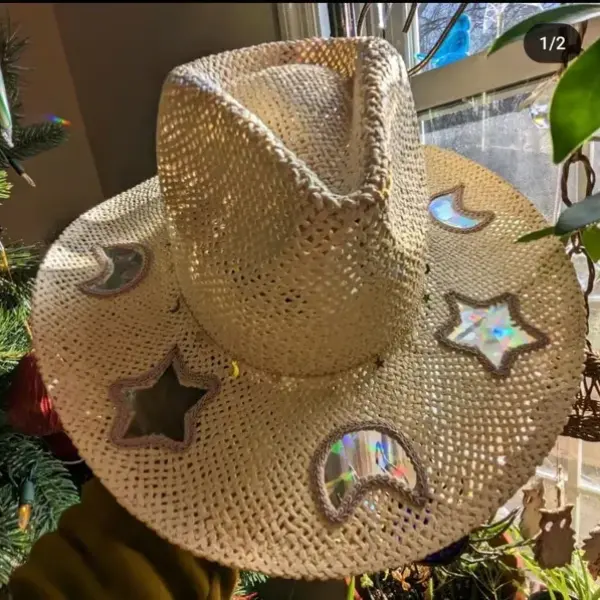 🔥Suncatcher Cowgirl Straw Prism Hat - Lukalula.com 