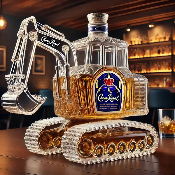 Excavator Whiskey Bottle - Lukalula.com 