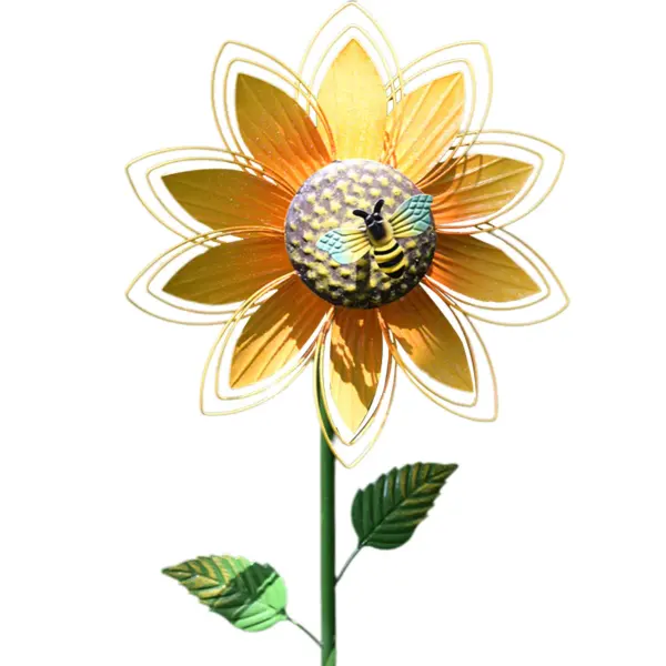 🌻🌀Sunflower Wind Spinner Outdoor For Yard And Garden Lawn Patio Decor - Lukalula.com 