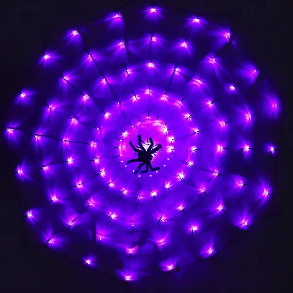 Halloween Spider Web Decorative String Lights - Lukalula.com 