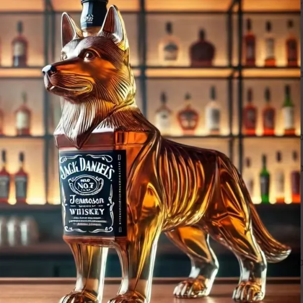 German Shepard Whiskey Bottle - Lukalula.com 