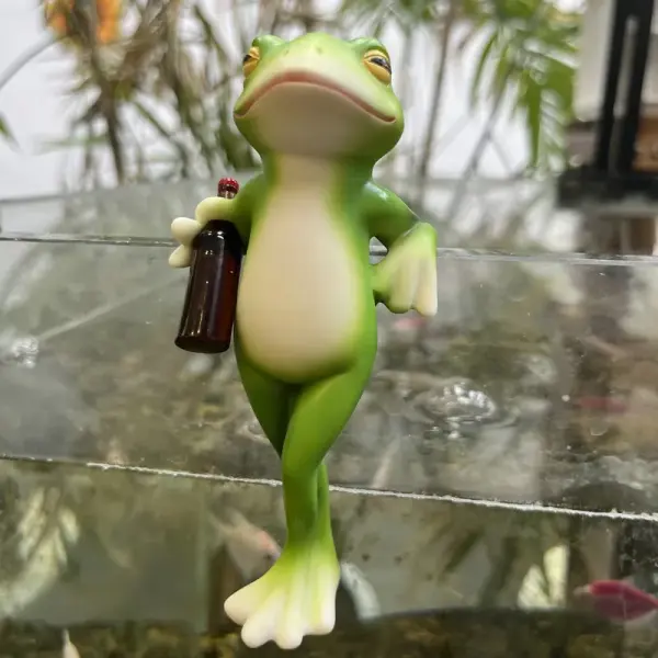 🐸 Frog Flower Pot Hanger Ornament🍷 - Lukalula.com 