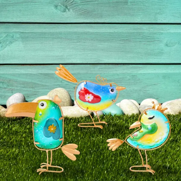 Funny Metal & Glass Bird Decor - Lukalula.com 