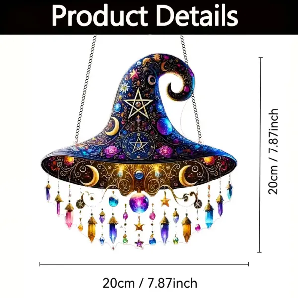 Moonlight Witch Window Hanging Sun Catcher Decor-Halloween - Lukalula.com 