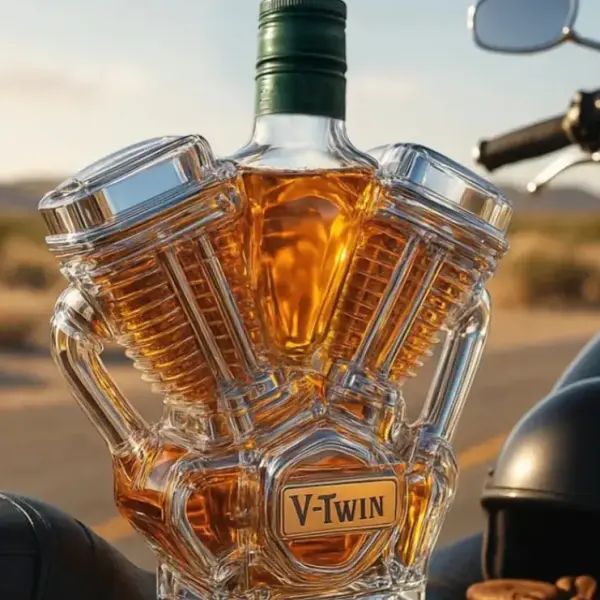 V-Twin Whiskey Bottle - Lukalula.com 