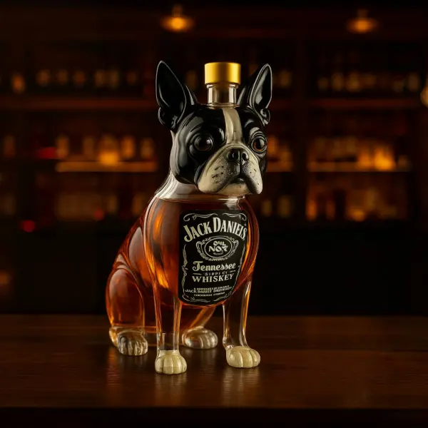 Boston Terrier Whiskey Bottle - Lukalula.com 