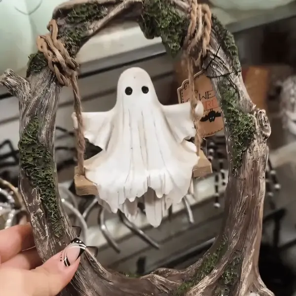 Halloween Cute Ghost Tree Swing Decor - Lukalula.com 