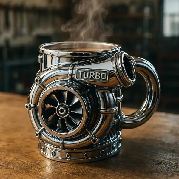 3D Turbocharger Mug - Show Your Speed And Passion - Lukalula.com 