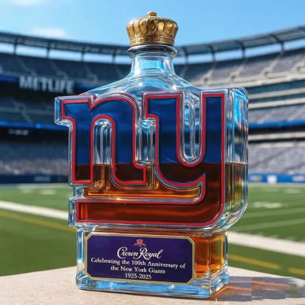 New York Giants 100th Anniversary Whiskey Bottle - Lukalula.com 