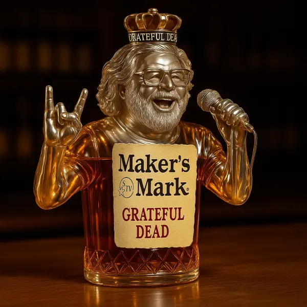 Grateful Dead Jerry Garcia Whiskey Bottle - Lukalula.com 