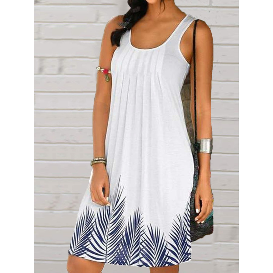 

Casual Loose Print Sleeveless Dress