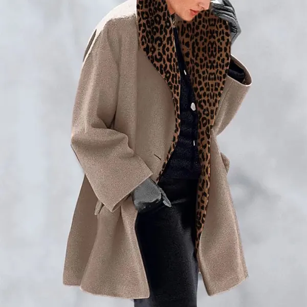 New Warm Fashion Multi-Color Shawl Collar Coat - Leanarea.chimpone.com 