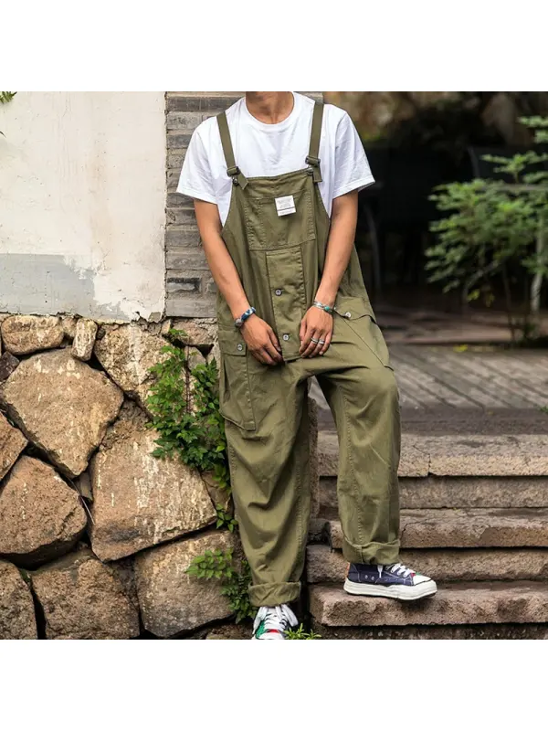 Fashion Suspenders Casual Pocket Trousers - Cominbuy.com 