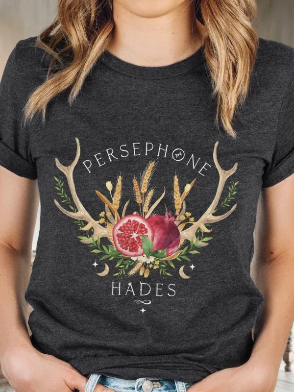 Hades And Persephone Pomegranate Greek Mythology T-Shirt - Realyiyi.com 