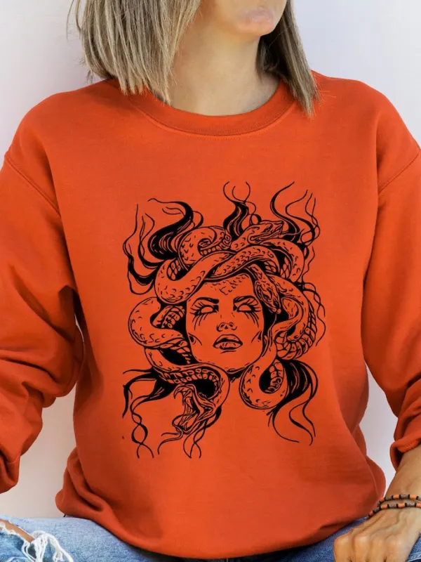 Medusa Snake Face Sweatshirt - Realyiyi.com 