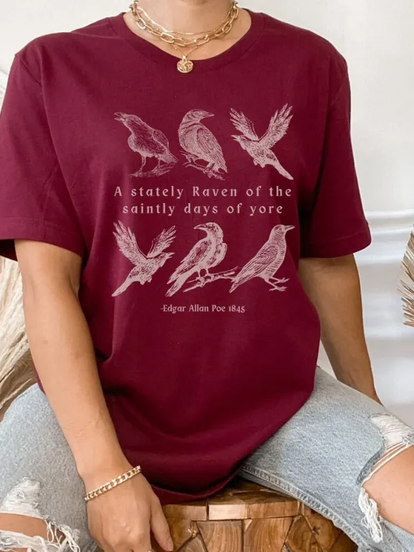 Edgar Allan Poe Poet T-shirt - Viewbena.com 