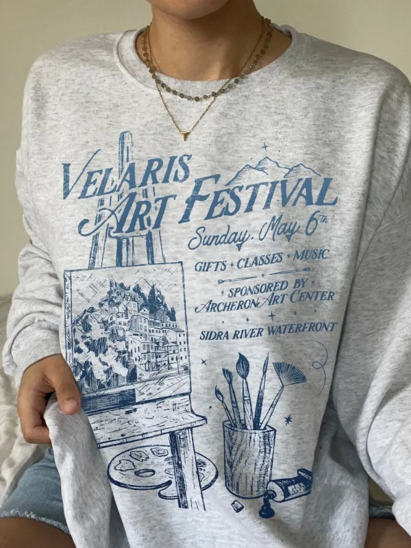 Velaris Art Festival Sweatshirt | SJM Merch - Realyiyi.com 