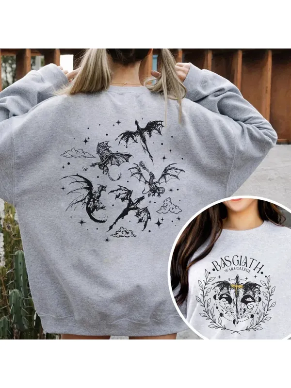 Vintage Double-Side Fourth Wing Sweater - Viewbena.com 