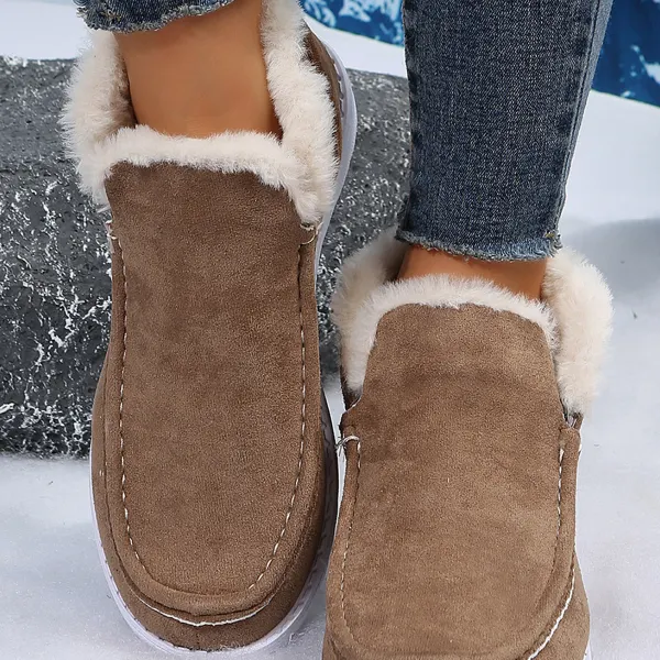 Women's Lightweight Comfortable Thickened Warm And Non-slip Cotton Boots - Elementnice.com 