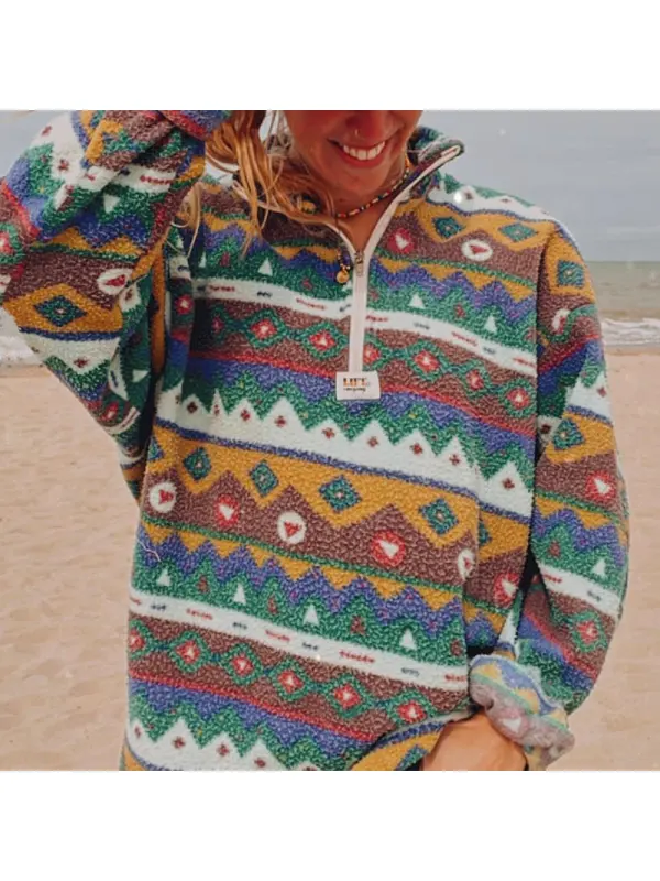 Aztec Vintage Lambswool Sweatshirt - Realyiyishop.com 