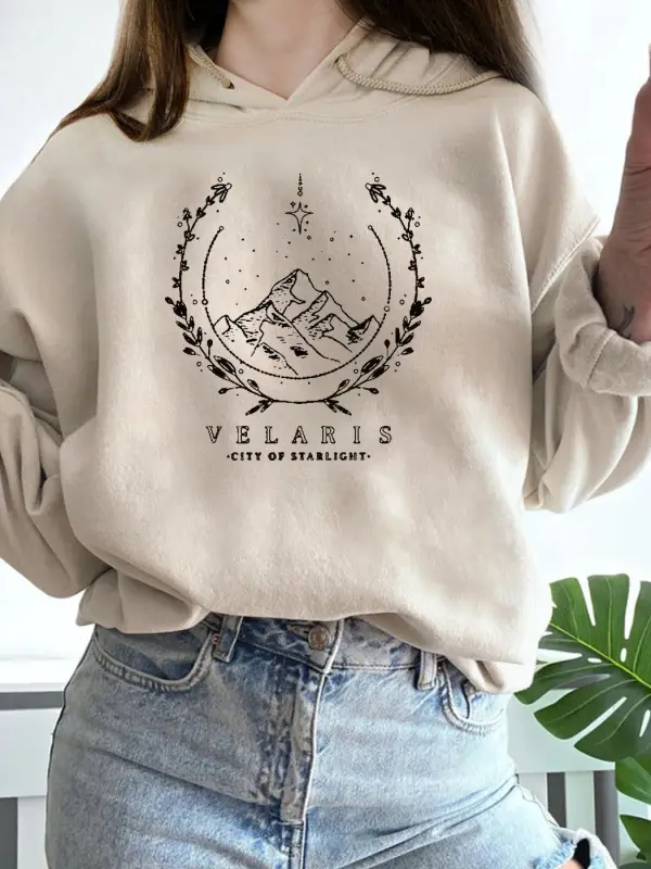 Women Print 2 Sides 90s Y2K Hoodie - Viewbena.com 