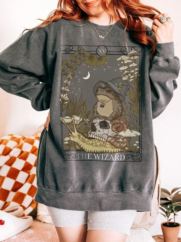 The Wizard Tarot Card Comfort Sweatshirt - Anrider.com 