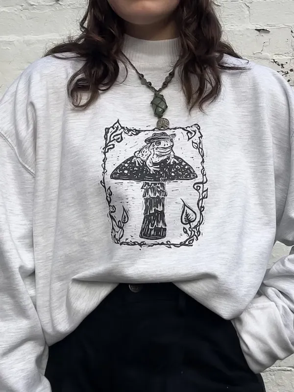 Yee-Hop Handmade Illustration Sweatshirt - Realyiyishop.com 