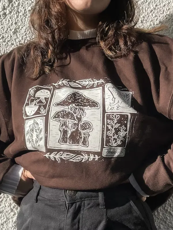 Fairy Forest Printed Sweatshirt - Realyiyishop.com 