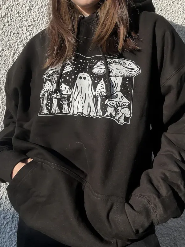 Ghost Town Illustration Hoodie - Realyiyishop.com 