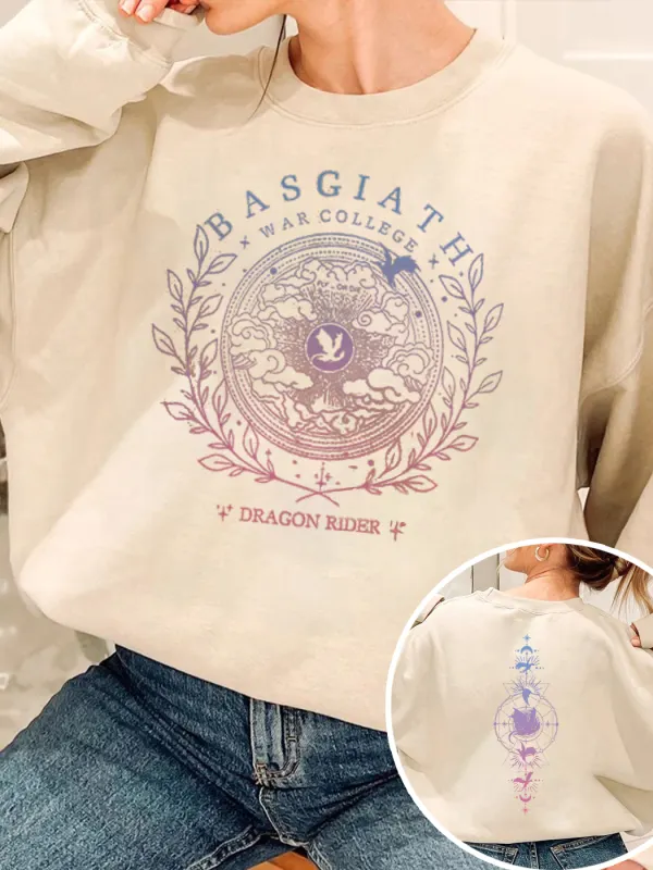 Vintage Basgiath War College 2 Sides Sweatshirt - Viewbena.com 
