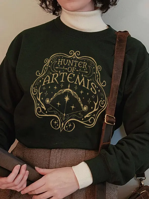 Greek Mythology ARTEMIS Printed Sweatshirt - Realyiyi.com 