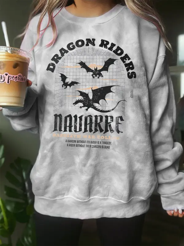 Vintage Dragon Riders Tie Dye Sweatshirt - Realyiyishop.com 