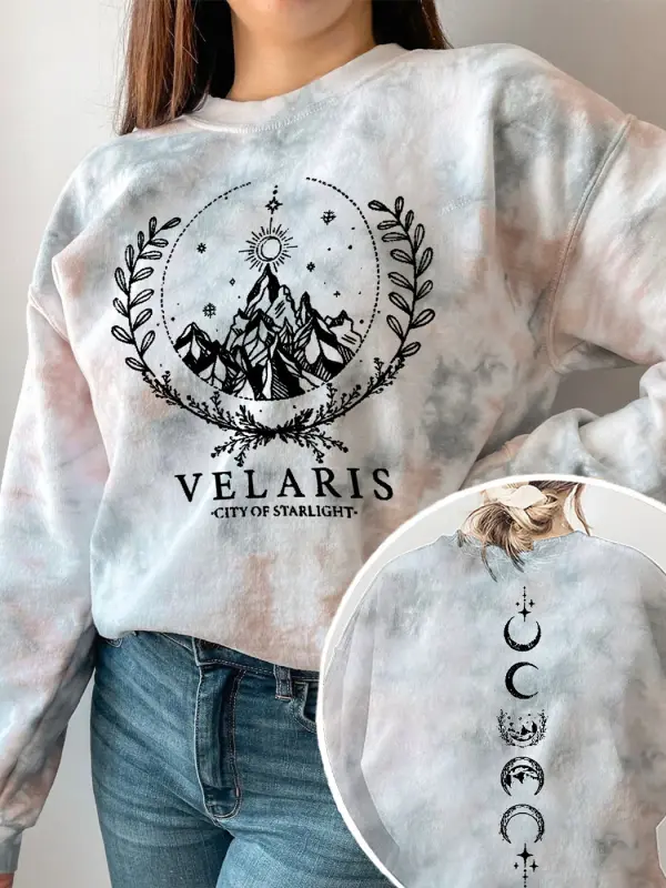 Velaris Sweater The Night Court Tie Dye Sweatshirt - Viewbena.com 