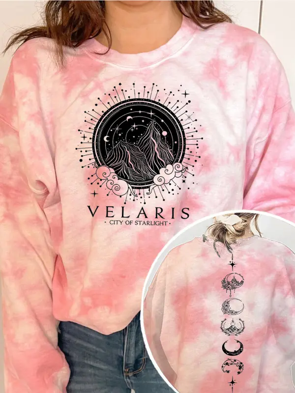 Velaris Sweater The Night Court Tie Dye Sweatshirt - Viewbena.com 