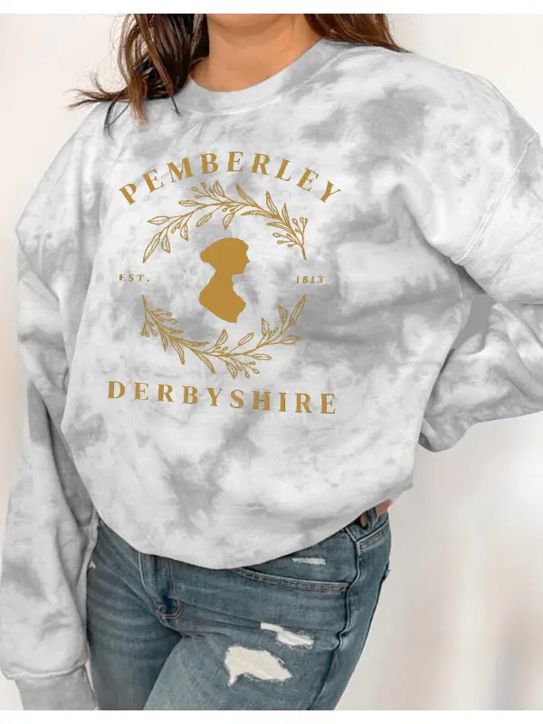 Pemberley Dark Academia Clothing Reading Sweatshirt - Realyiyishop.com 