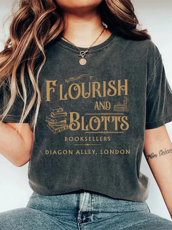 Flourish And Blotts Tshirt - Pragmaace.com 
