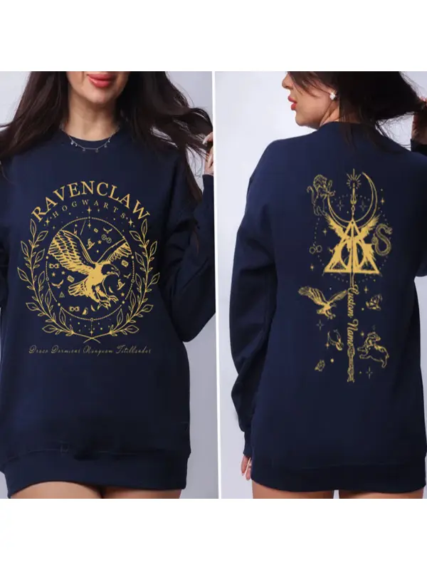 Vintage Custom Name Hogwarts 2 Sides Sweatshirts - Anrider.com 